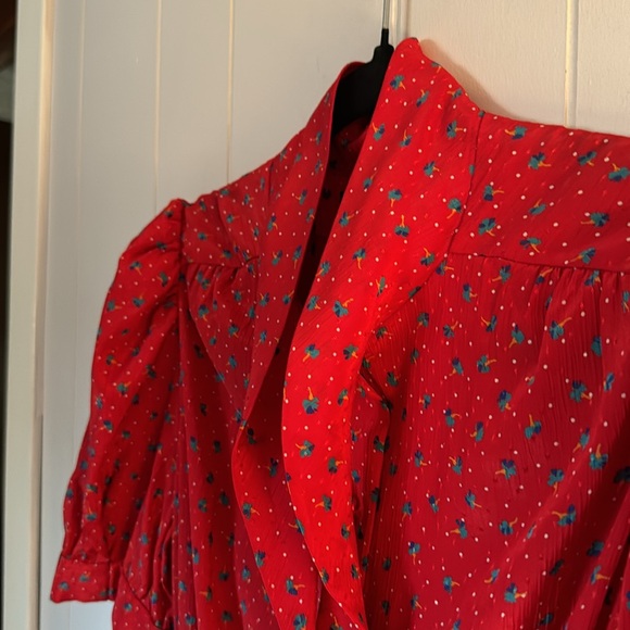 Vintage!  Items California Floral Belted Dress Size 14/M-L - Picture 7 of 14